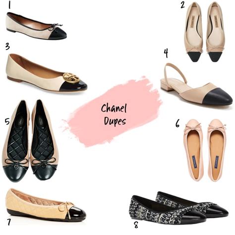 chanel ballerinas dupe|chanel doppelganger shoes.